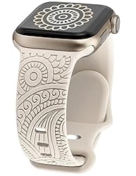 Boho Engraved Band Compatible with Apple Watch Band