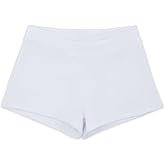 Capezio Boys Cut Low Rise Short - Girls, White, Small