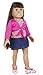 The Springfield Collection by Fibre-Craft Denim Skirt Outfit, Pink Shirt and Polka Dot Shoes