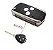 KEMANI New Car Key Flip Keyless Entry Remote Key Shell Case Compatible with Toyota Rav4 Corolla Camry Matrix Scion Tc 3 Buttons