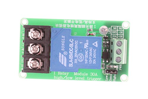 image for NOYITO 30A 1-Channel Relay Module High Low Level Trigger With Optocoup