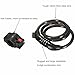 Bike Lock,OUTERDO Bicycle Cable Lock Combination Resettable Lightweight Cycling Locks Self Coiling Electric Vehicle Anti-theft Cycle Chain Lock with Mounting Bracket 3.2-Feet x 1/2 Inch
