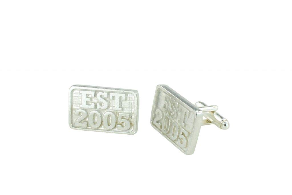 Establised Year 2005 EST Anniversary Cufflinks