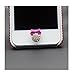 GBSELL 3D Crystal Bling Bow Diamond Home Button Sticker For iPhone iPad (Hot Pink)