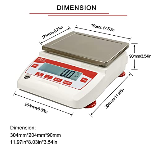 UCLA SCIENTIFIC Lab Scale 5000gx0.01g Digital Dwt Unit Precision