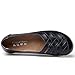 CIOR Women's Genuine Leather Loafers Casual Moccasin Driving Shoes Indoor Flat Slip-on Slippers,M556,Black,40
