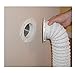 Dryer Dock Dryer Vent 6" for 4" Tubes, White primary