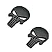 2x 3D Black The Punisher Rock Skull Emblem Skeleton Car Badge Sticker