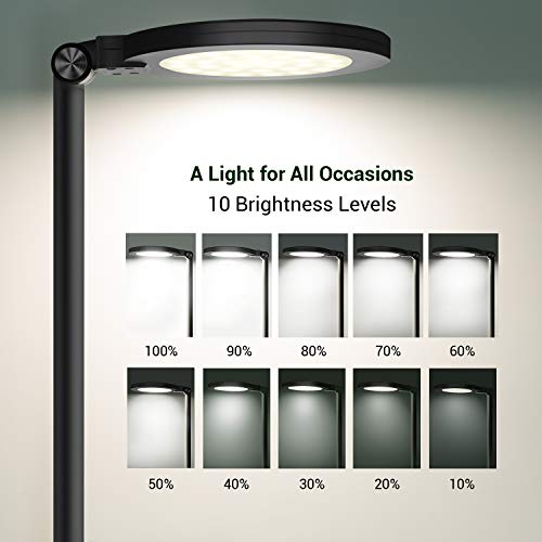 Desk Lamp, JUKSTG 64 pcs LEDs EyeCaring Table Lamps, 10 Brightness