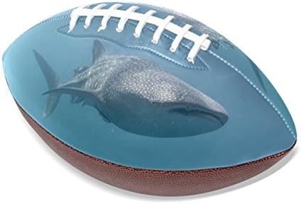 LEEZONE Rugby Ball with Shark Printing