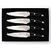 TUO CUTLERY Black Steak Knife Set 4 PCS 5