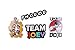 100 pcs Friends tv Show Themed Creative DIY Stickers Funny Decorative Cartoon for Cartoon PC Luggage Computer Notebook Phone Home Wall Garden Window Snowboard