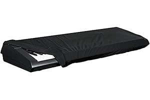 Electronic Keyboard Dust Cover for 88 Key, Oxford Cloth Protector with Locking Clasp and Elastic Cord, Washable Outdoor Furni