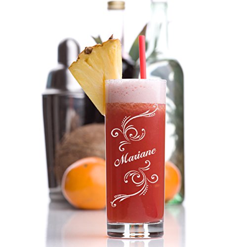 Wasserglas Longdrinkglas mit Gravur - Saftglas Barglas personalisiert mit Namen - Geschenk-Idee zum Geburtstag - Cocktail-Glas 485 ml – Bild 3