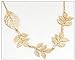 QTMY 2 Pcs Butterfly Leaves Branches Rhinestone Hair Clip Pin Hair Chain Jewelry Hair Accessories