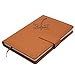Dragonfly Refillable Writing Journal | Faux Leather Cover, Magnetic Clasp + Pen Loop | Blank Notebook | 200 Lined Pages, 5 x 8 Inches for Travel, Personal, Poetry | Brown | The Amazing Office