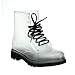 Easos Geal Stu01 Womens Fashionable Lace-Up Jelly Ankle High Martin Rain Boots