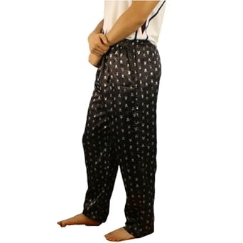 Amazon.com: Mens Playboy black pajamas pants. 100% authentic brand name product featuring a 