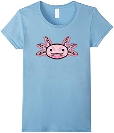 Women's Axolotl Salamander Wildlife Animal Zoo Nature T Shirt Medium Baby Blue
