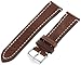 Hirsch Liberty Leather Watch Strap - Brown - L - 22mm / 20mm - Shiny Silver Buckle - Artisan Calf Leather Band