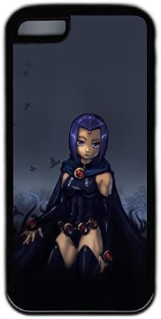iPhone 5C Case, iPhone 5C Cases - Full-Body Protective Black Soft Case Cover for iPhone 5C Teen Titans Ultra Slim Rubber Back Case Bumper for iPhone 5C