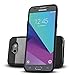 Galaxy J5 Prime Case, 2-Piece Style Hybrid Shockproof Hard Case Cover With [Premium Screen Protector] + Circlemall And Stylus Pen For Samsung Galaxy J5 Prime - Black