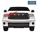 EAG Replacement Upper Grille Front Grill with Amber LED Lights Fit for 10-13 Tundra - Matte Black