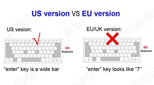 XSKN Ultra Thin Keyboard Cover for Microsoft Surface Book, Clear TPU Laptop Keyboard Skin Protective Film, US Layout