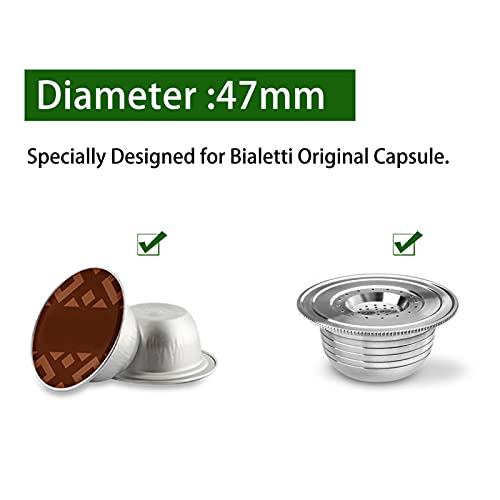 Cestello del filtro del caffè, capsula del caffè riutilizzabile in acciaio inossidabile riutilizzabile con guarnizioni… - immagine 5