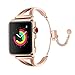for Apple Watch iWatch Bangle Band 38mm 40mm Rose Gold Women, Stainless Steel Stylish Replacement Strap with Upgraded Clasp for Apple Watch Series 4 Series 3 Series 2 Series 1, Nike+, Sports