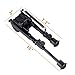 Ohuhu Tactical Rifle Bipod with Adjustable Handy Spring Return for Sniper Hunting Shooting | Multi Choice: 6.5