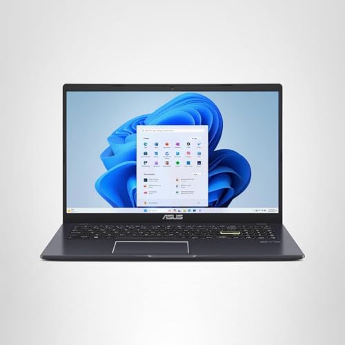 ASUS 15.6” Vivobook Go Slim Laptop, Thin & Portable for Student Study, Intel Dual Core N4500, 4GB RAM, 128GB SSD, Windows 11, Star Black, L510KA-ES04