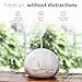 Hathaspace Marble Essential Oil Aroma Diffuser, 350ml Aromatherapy Fragrance Diffuser & Ultrasonic Cool Mist Room Humidifier, 18 Hour Capacity, BPA-Free, 7-Color Optional Ambient Light (White)thumb 2