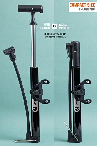 image for 2-WAY Bike Pump - Bicycle Pump - Mini Bike Air Tire Pump - Dirt and BM