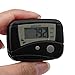 Perman Digital LCD Run Step Mini Pedometer Calorie Walking Distance Counter (Black)