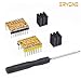 TMC2208 V1.1 3D Printer Stepper Motor Driver Module, Eryone with Heat Sink Screwdriver for 3D Printer Mother Boards Reprap MKS Prusa and More (2pcs/Pack)