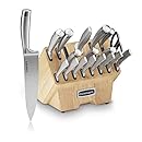 Cuisinart c99ss-15p 15 piezas Juego de cuchillas de acero inoxidable con bloque de madera, color plateado
