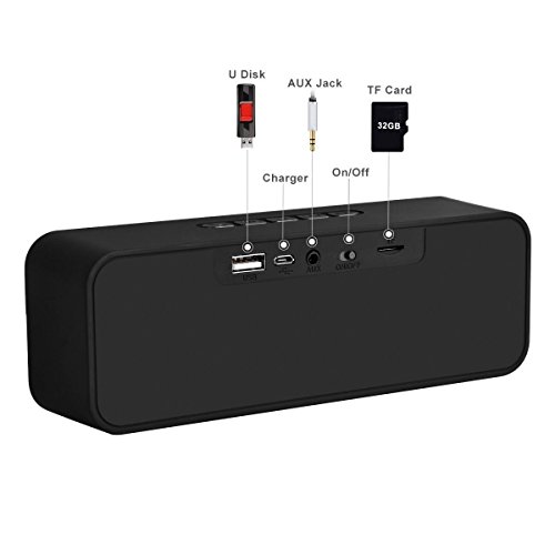 Portable-Wireless-Bluetooth-SpeakersMuzili-Outdoor-Portable-Stereo-Speakers-with-HD-Audio-and-Enhanced-Bass-Built-In-Dual-Driver-Speakerphone-Bluetooth-40Handsfree-CallingTF-Card-Slot