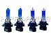 Hipro Power 9005XS + 9006XS 5900K 100 Watt Super White Xenon HID Headlight Bulbs - Low & High Beam