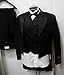 BROADWAY TUXMAKERS Men's Black Tuxedo Jacket with Tails Tailcoat