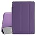 BESDATA Ultra Thin Magnetic Smart Cover (Wake/Sleep Function) & Clear Back Case for Apple iPad Mini 2 / Mini 3 (with Retina Display) + Screen Protector + Cleaning Cloth + Stylus, Purple - PT3105