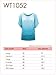 WT1052 Womens Round Neck Short Sleeve Dip-Dye Dolman Top M BLACK