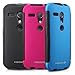 Fosmon HYBO-SNAP Durable Full Body Protection Hybrid Case with Built-In Screen Protector for Motorola Moto G (1st Generation Only) / Motorola DVX - Retail Packaging (Pink)