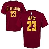LeBron James Cleveland Cavaliers NBA Youth Game Time Player Name & Number T-shirt #23 - Wine