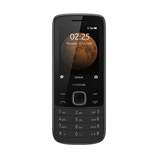 Nokia-225-4G-24-Inch-UK-SIM-Free-Feature-Phone-Dual-SIM--Black Nokia 225 4G all carriers, 0.06gb, 2.4-Inch UK SIM-Free Feature Phone (Dual SIM) – Black