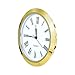 Hicarer 2-1/8 Inch (55 mm) Quartz Clock Fit-up/Insert, Fit Diameter 1.97 Inch (50 mm) Hole, Zinc-Alloy Metal Case, Roman Numeral (Gold)