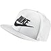 Nike Futura True Snapback Hats, One Size, White/Black 584169-100