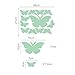 Marsway® 12 Pcs Butterflys Night Glow Sticker Luminous Removable Adhesive Kids Room Wall Decal