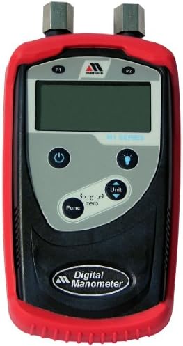 Meriam M1 Series Digital Manometer Calibrator, 0-2000" H2O Range, +/- 0.10% Accuracy, 1/8" NPT Female Connection