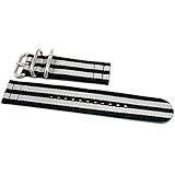 DaLuca Two Piece Ballistic Nylon NATO Watch Strap - Bond (Matte Buckle) : 22mm